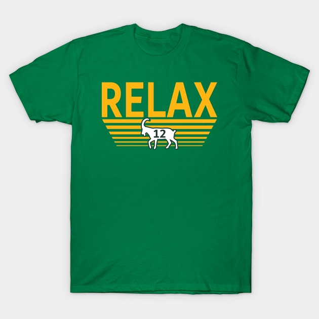 Green Bay Football Relax #12 GOAT Funny T-Shirt by FFFM